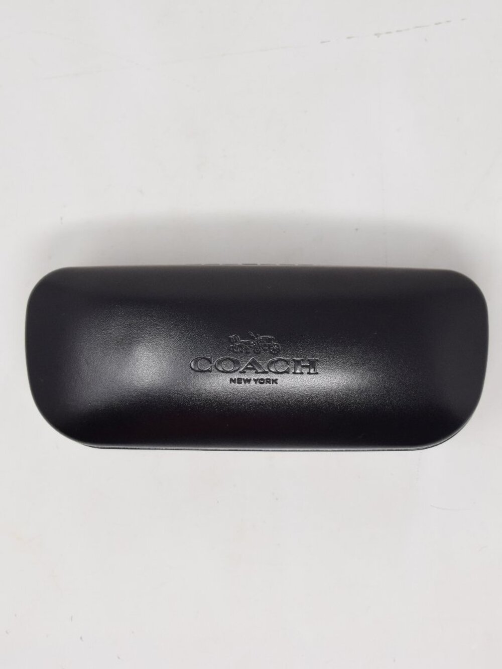 Coach Eyeglass Case Hard Shell Black Logo Travel Timeless Designer Protective